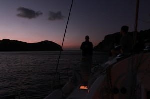 Isla Cabrera nach Sonnenuntergang