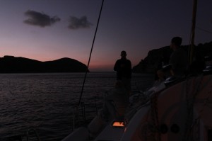 Isla Cabrera after sundown