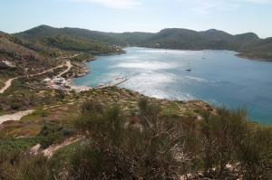 Blick auf die Bucht von Cabrera