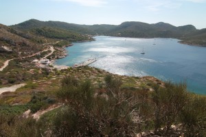 View of the bay of Cabrera