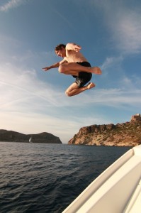 Careful flying on-board photographers!