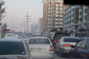 Verkehrschaos in Ulan Bator